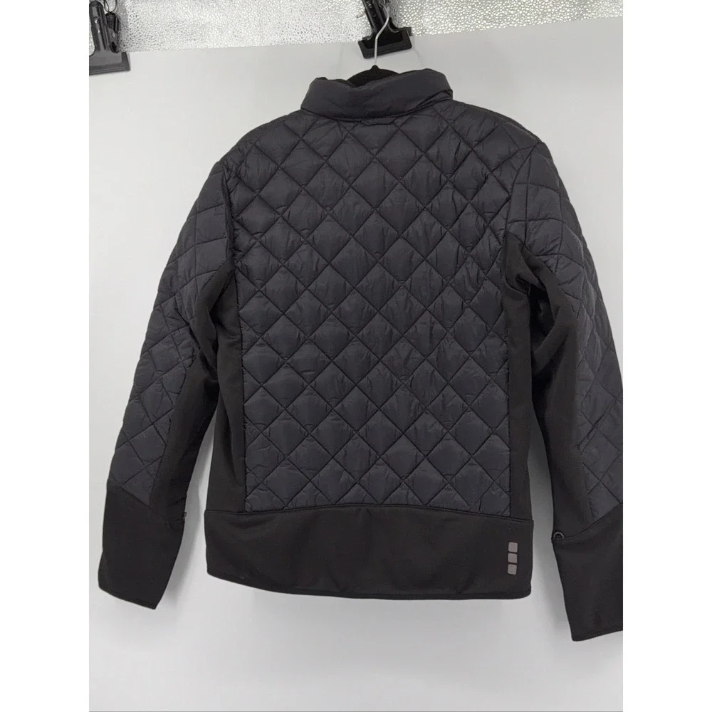 ROUGEMONT Hybrid Insul Jacket 19547-995-3 Black M Quilted Thumbhole Cuffs Logo
